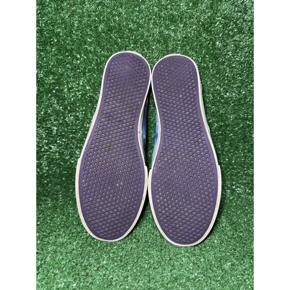 Vans Womens Classic Size 7.5 Shoes Blue Black Galaxy Space Skateboard Sneakers - Picture 9 of 10